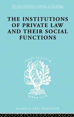 Inst Of Private Law Ils 208 de Karl Renner