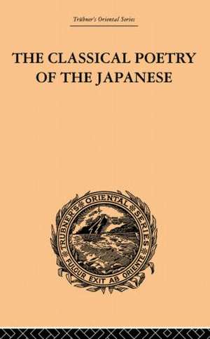 The Classical Poetry of the Japanese de Basil Hall Chamberlain