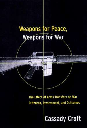 Weapons for Peace, Weapons for War: The Effect of Arms Transfers on War Outbreak, Involvement and Outcomes de Cassady B. Craft