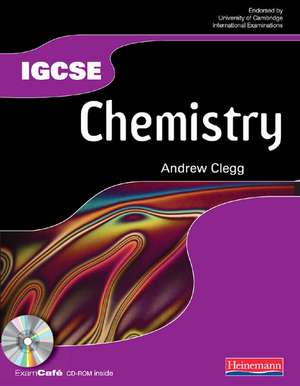 Heinemann Igcse Chemistry Student Book with Exam Café CD de Andrew Clegg