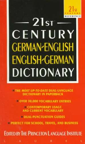 21st Century German-English English-German Dictionary de Princeton Language Institute