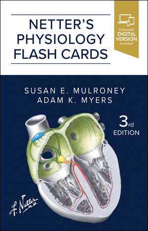 Netter's Physiology Flash Cards de Susan Mulroney