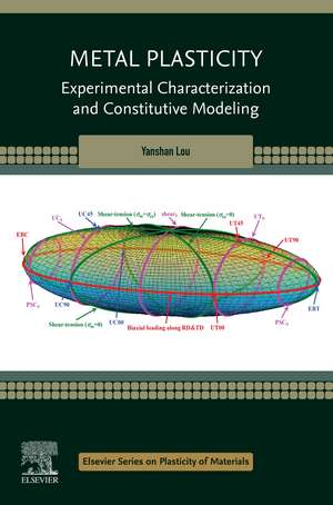 Metal Plasticity: Experimental Characterization and Constitutive Modeling de Yanshan Lou