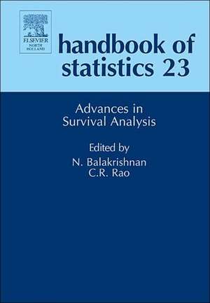 Advances in Survival Analysis de Narayanaswamy Balakrishnan