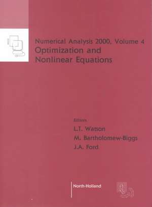 Nonlinear Equations and Optimisation de L.T. Watson