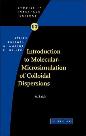 Introduction to Molecular-Microsimulation for Colloidal Dispersions de A. Satoh