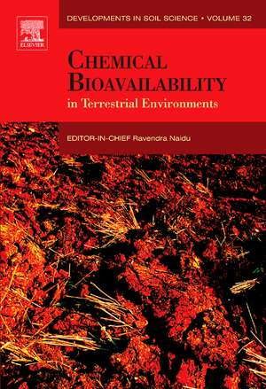 Chemical Bioavailability in Terrestrial Environments de Ravendra Naidu