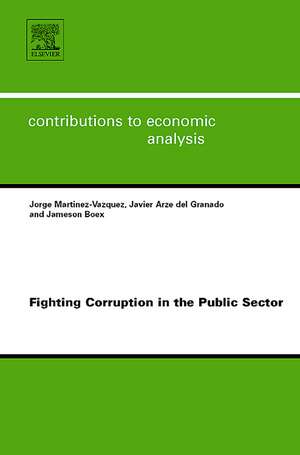 Fighting Corruption in the Public Sector de Jorge Martinez–vazque