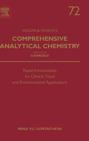 Rapid Immunotests for Clinical, Food and Environmental Applications de Irina Yu. Goryacheva