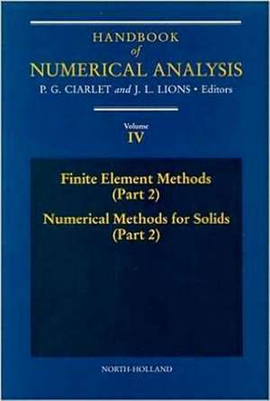 Finite Element Methods (Part 2), Numerical Methods for Solids (Part 2) de P.G. Ciarlet