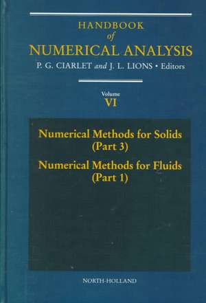 Numerical Methods for Solids (Part 3) Numerical Methods for Fluids (Part 1) de P.G. Ciarlet