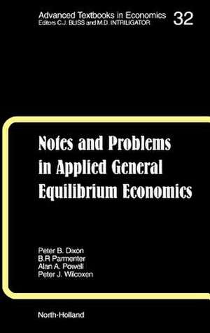 Notes and Problems in Applied General Equilibrium Economics de K.R. Pearson