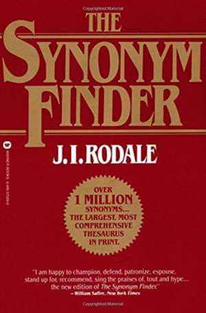 The Synonym Finder de J. I. Rodale