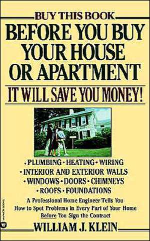 Before You Buy Your House or Apartment de William Klein