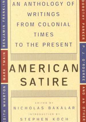 American Satire de Nicholas Bakalar