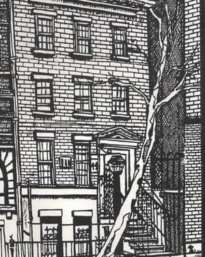 Iconic Greenwich village New York Drawing writing Journal de Michael Charlie Dougherty