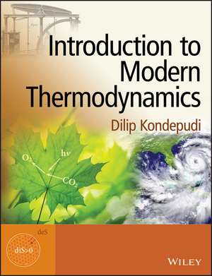 Introduction to Modern Thermodynamics de D Kondepudi