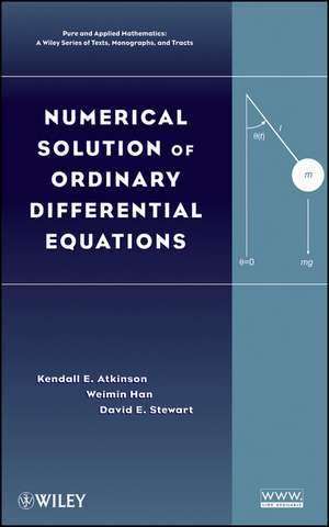 Numerical Solution of ODEs de Kendall Atkinson