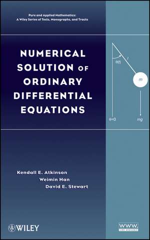 Numerical Solution of Ordinary Differential Equations de Kendall Atkinson