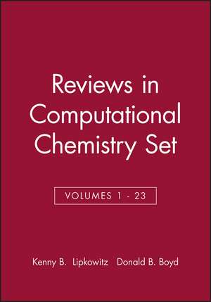 Reviews in Computational Chemistry V1–23 Set de KB Lipkowitz