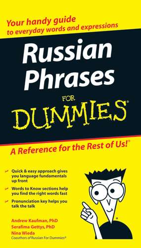 Russian Phrases For Dummies de Andrew D. Kaufman