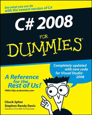 C# 2008 For Dummies de Sphar