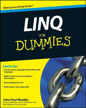 Linq for Dummies de John Paul Mueller
