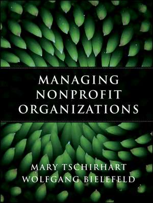 Managing Nonprofit Organizations de M Tschirhart