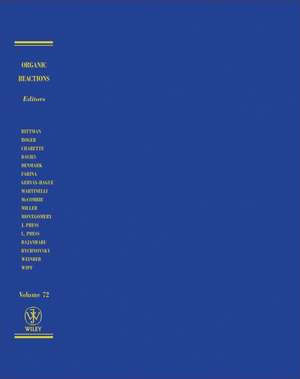 Organic Reactions V72 de SE Denmark
