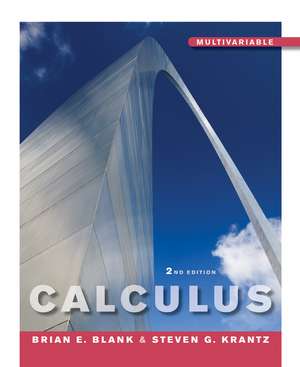 Calculus Multivariable de Brian E Blank