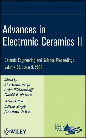 Advances in Electronic Ceramics II V30 Issue 9 de S Priya