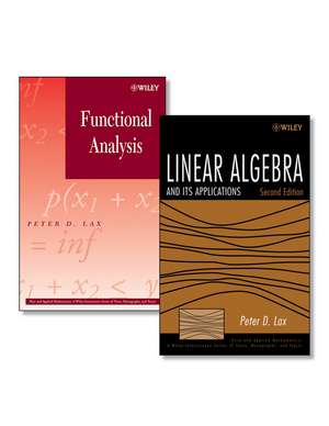 Linear Algebra and Its Applications 2e + Functional Analysis 2V Set de PD Lax