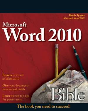 Word 2010 Bible de Herb Tyson