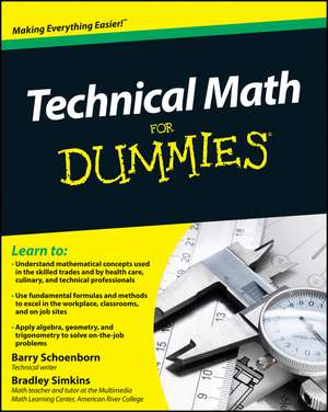 Technical Math For Dummies de B Schoenborn