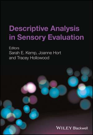 Descriptive Analysis in Sensory Evaluation de SE Kemp