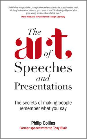 The Art of Speeches and Presentations – The Secrets of Making People Remember What You Say de P Collins