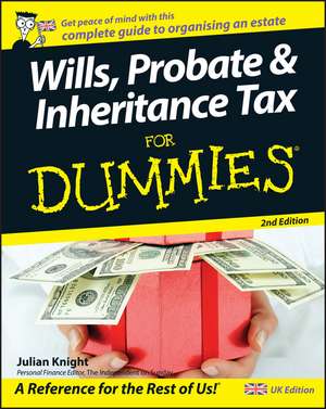 Wills, Probate and Inheritance Tax For Dummies 2e de J. K. Night