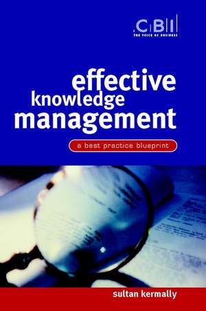 Effective Knowledge Management – A Best Practice Blueprint de S Kermally