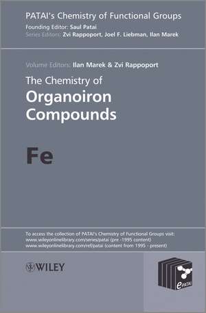 The Chemistry of Organoiron Compounds de I Marek