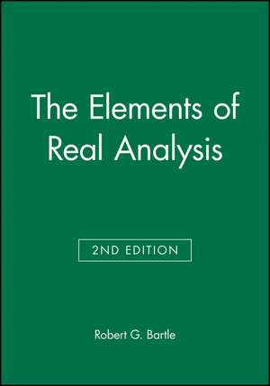 Elements of Real Analysis 2e (WSE) de RG Bartle