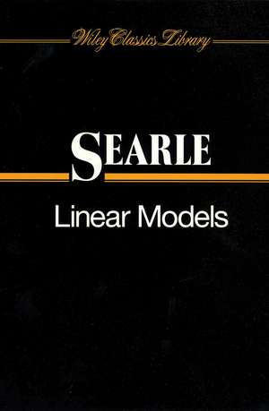 Linear Models WCL Paper de Searle