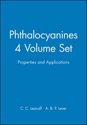 Phthalocyanines – Properties and Applications 4VST de CC Leznoff