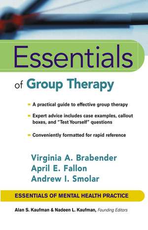 Group Therapy Essentials de Brabender