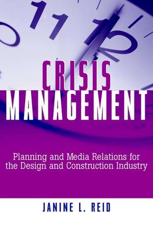 Crisis Management de Janine L Reid