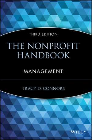 The Nonprofit Handbook – Management 3e de TD Connors