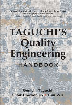 Taguchi′s Quality Engineering Handbook de G Taguchi