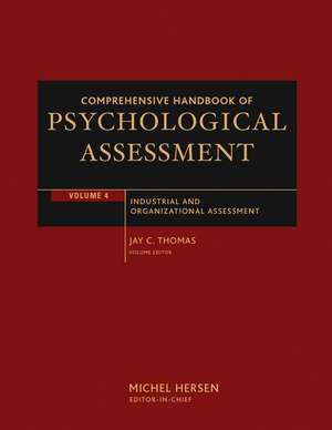 Comprehensive Handbook of Psychological Assessment – Industrial and Organizational Assessment V 4 de M. Hersen