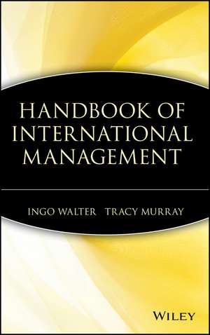 Handbook of International Management de I Walter