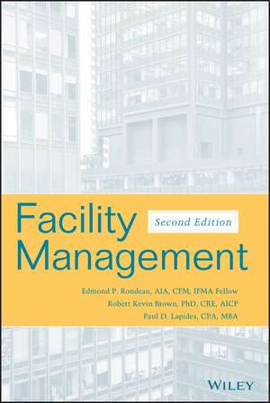 Facility Management de Edmond P Rondeau