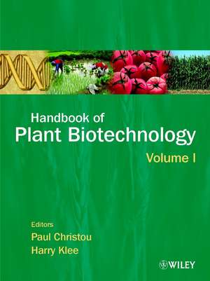 Handbook of Plant Biotechnology 2V Set de P Christou